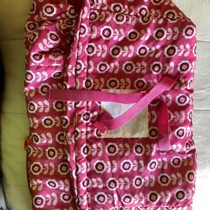 Pink floral grocery cart seat cover